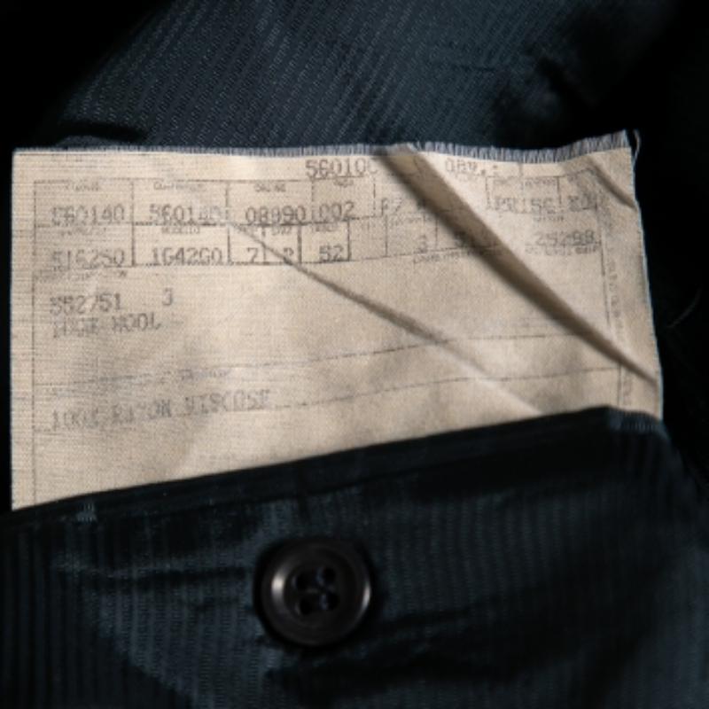 Ermenegildo Zegna Blazer de un solo pecho de lana a cuadros azul marino XL Negro en venta