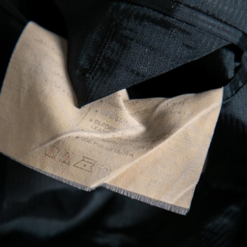 Ermenegildo Zegna Blazer de un solo pecho de lana a cuadros azul marino XL en venta 1