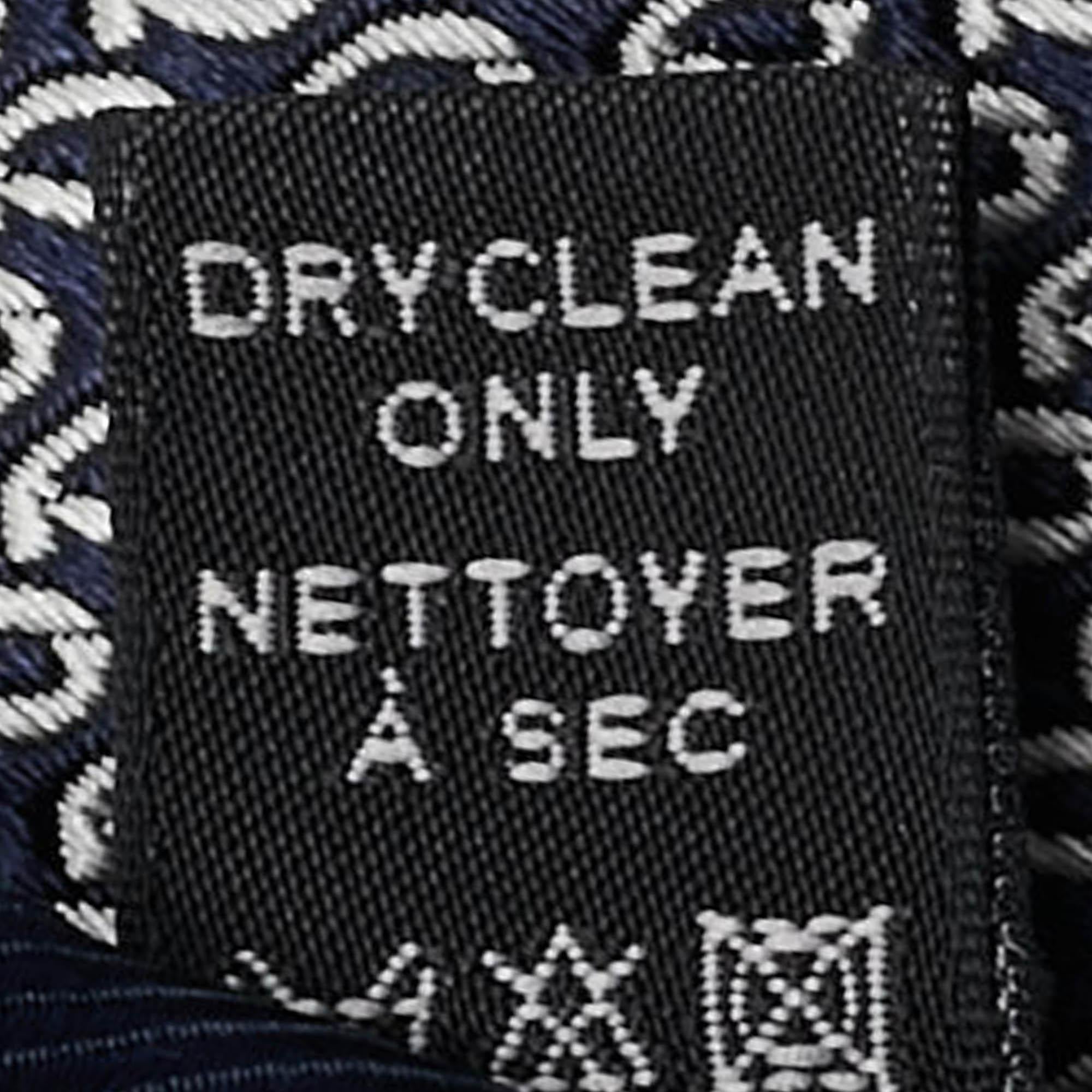 Uomo Cravatta Ermenegildo Zegna in seta jacquard blu navy/bianco in vendita