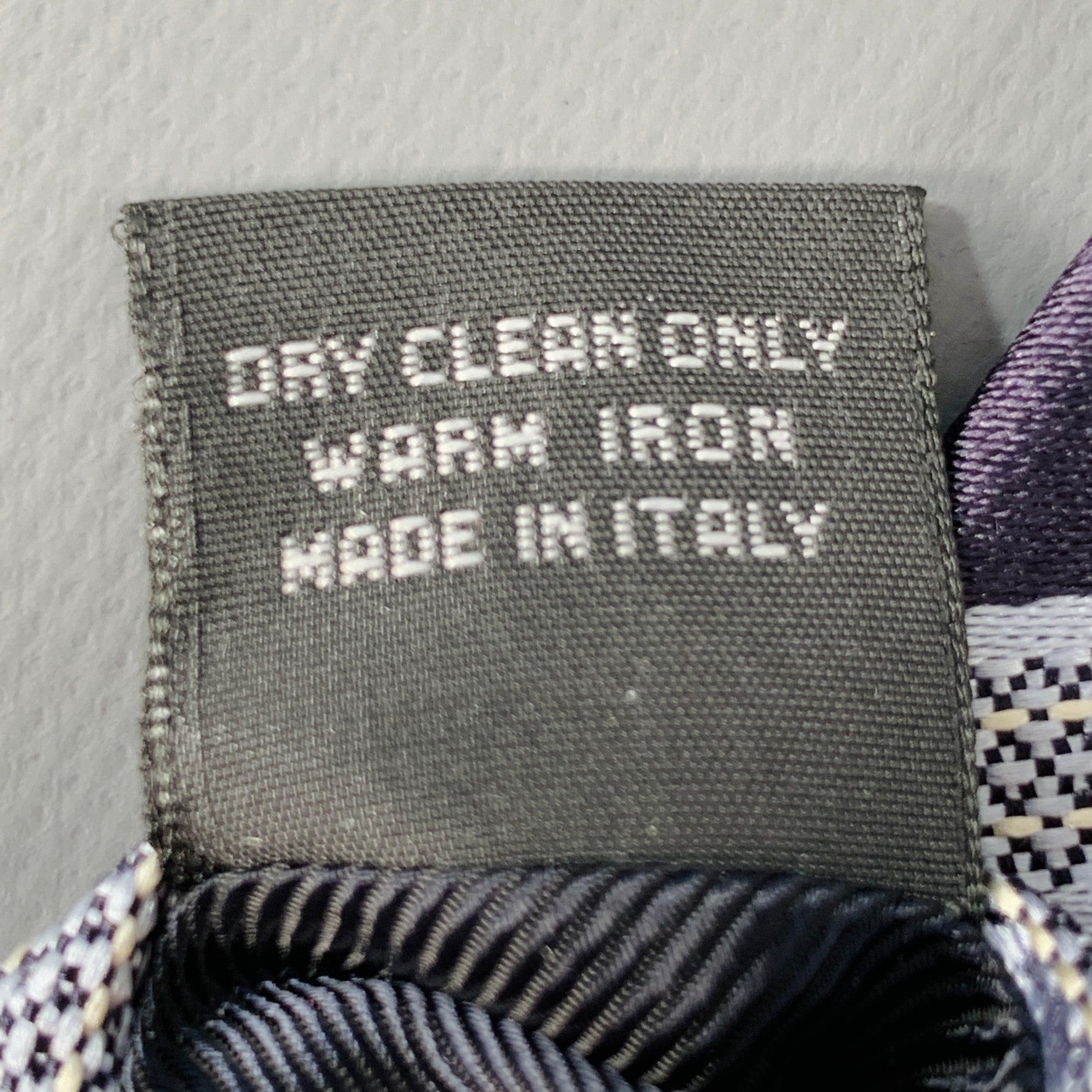 Men's ERMENEGILDO ZEGNA Navy Light Blue Diagonal Stripe Silk Jacquard Tie For Sale