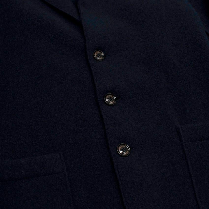 Ermenegildo Zegna Navy Wool&Cashmere Blazer - Us size 38 In Excellent Condition In London, GB