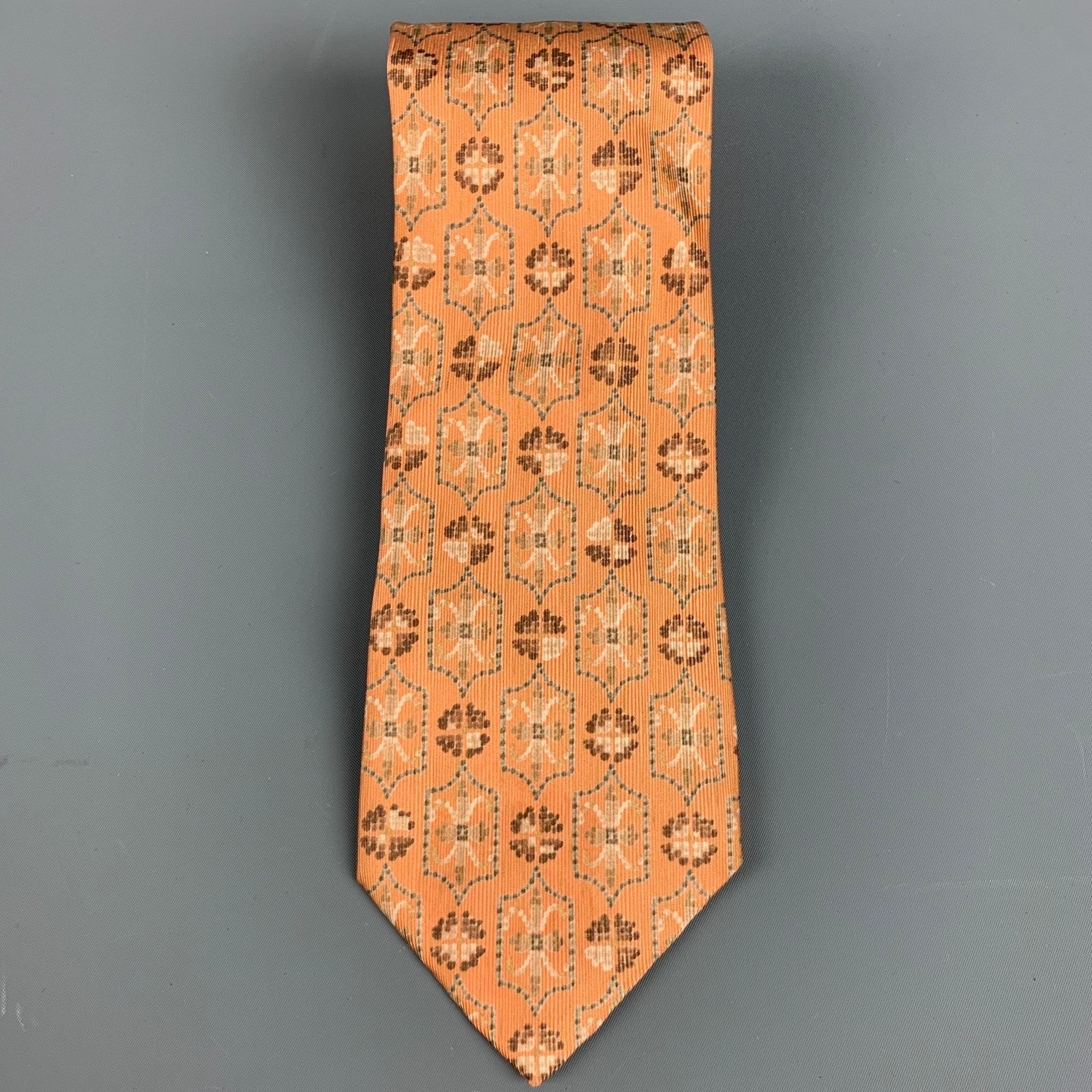 ERMENEGILDO ZEGNA
necktie in an orange silk fabric featuring beige abstract florals. Made in Italy.Excellent Pre-Owned Condition. 

Measurements: 
  Width: 3.5 inches Length: 60 inches 
  
  
 
Reference: 128083
Category: Tie
More Details
   