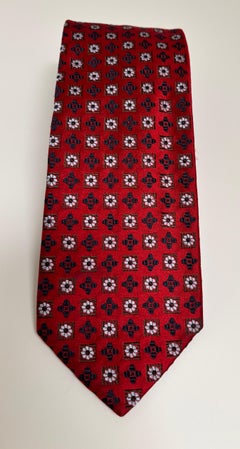 Ermenegildo Zegna Red Silk Neck Tie Italy