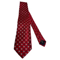 Ermenegildo Zegna Red Silk Neck Tie Italy