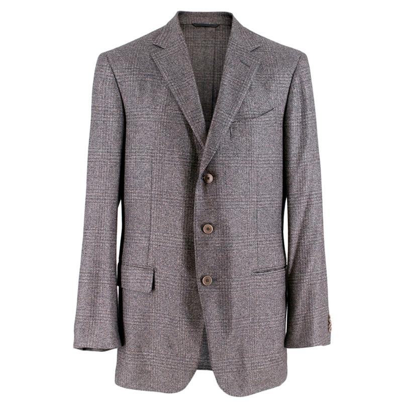 Ermenegildo Zegna Silk & Cashmere Fairway Jacket XL R 52 For Sale