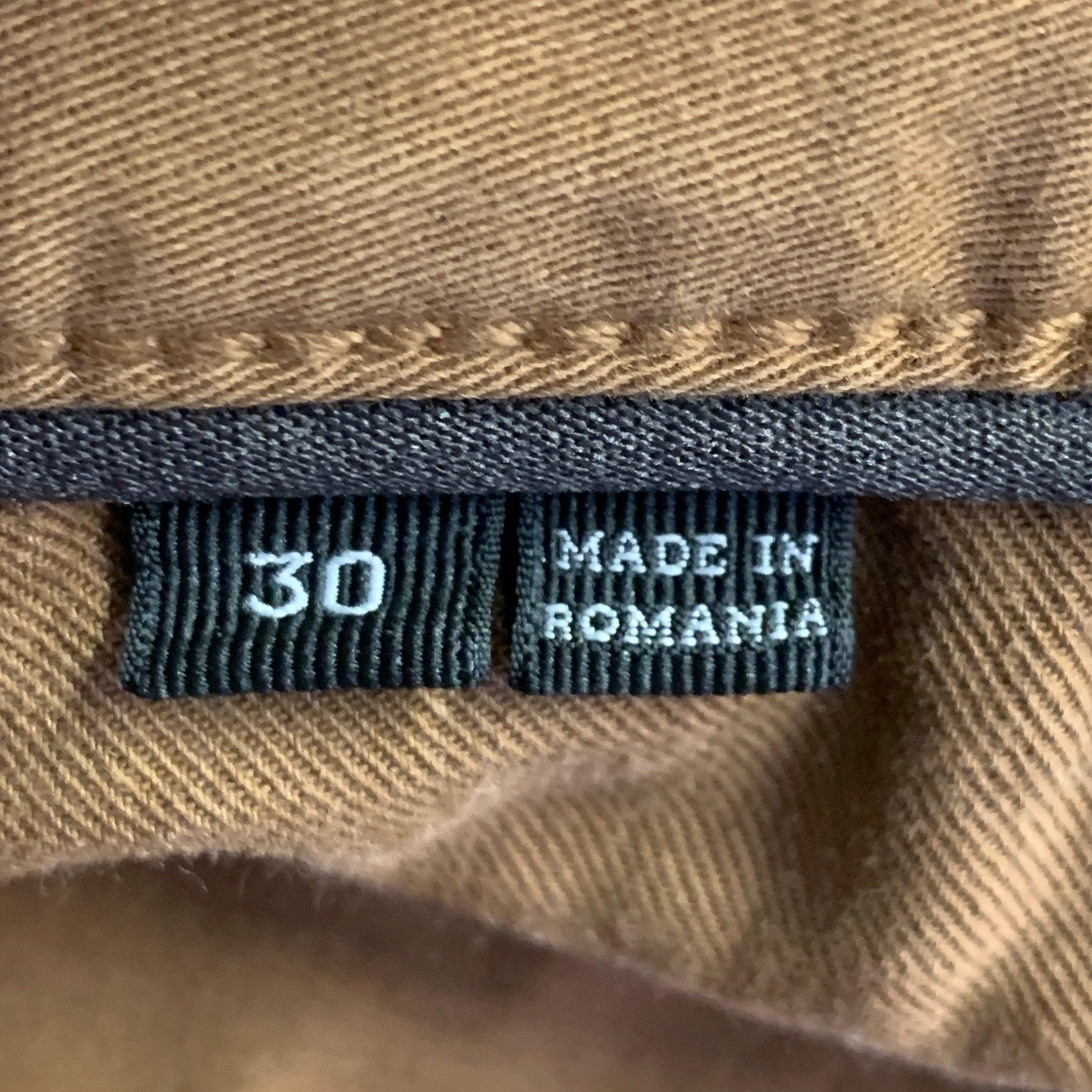 Ermenegildo Zegna Taille 30 Pantalon décontracté Jean en coton mélangé marron Pour hommes en vente