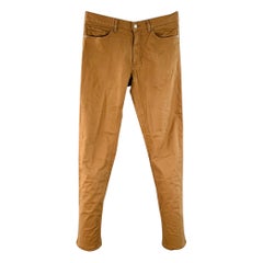 Ermenegildo Zegna Taille 30 Pantalon décontracté Jean en coton mélangé marron