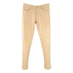 ERMENEGILDO ZEGNA Größe 30 Khaki Cotton Blend Jean Cut Slim Straight Casual Pants