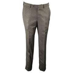 ERMENEGILDO ZEGNA Size 32 Grey Wool Slim Fit Dress Pants