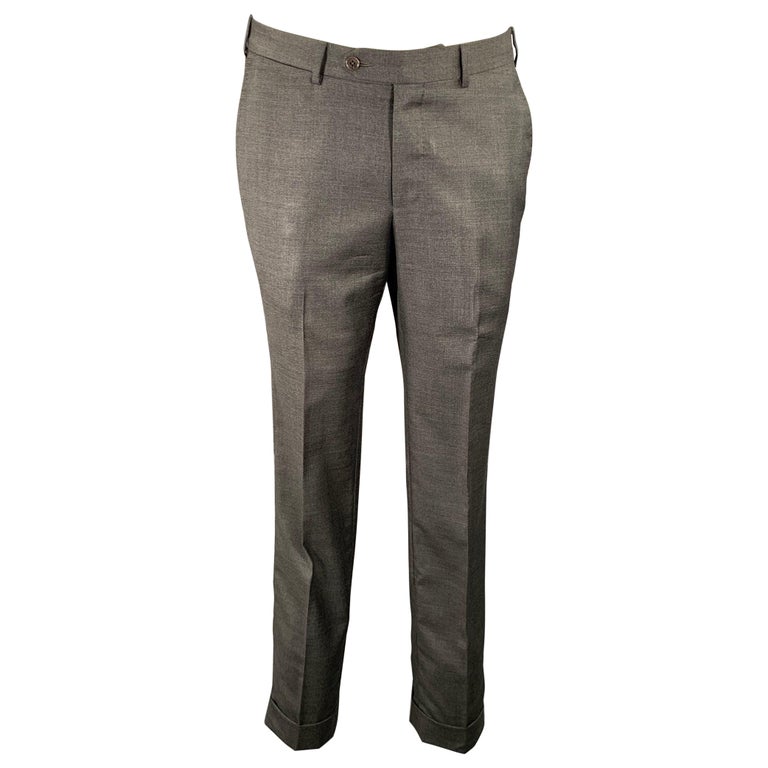 slim fit dress pants sale Mens Solid Navy Slim Fit Flat Front 4 Way Stretch Dress Pants, 40W main image 1