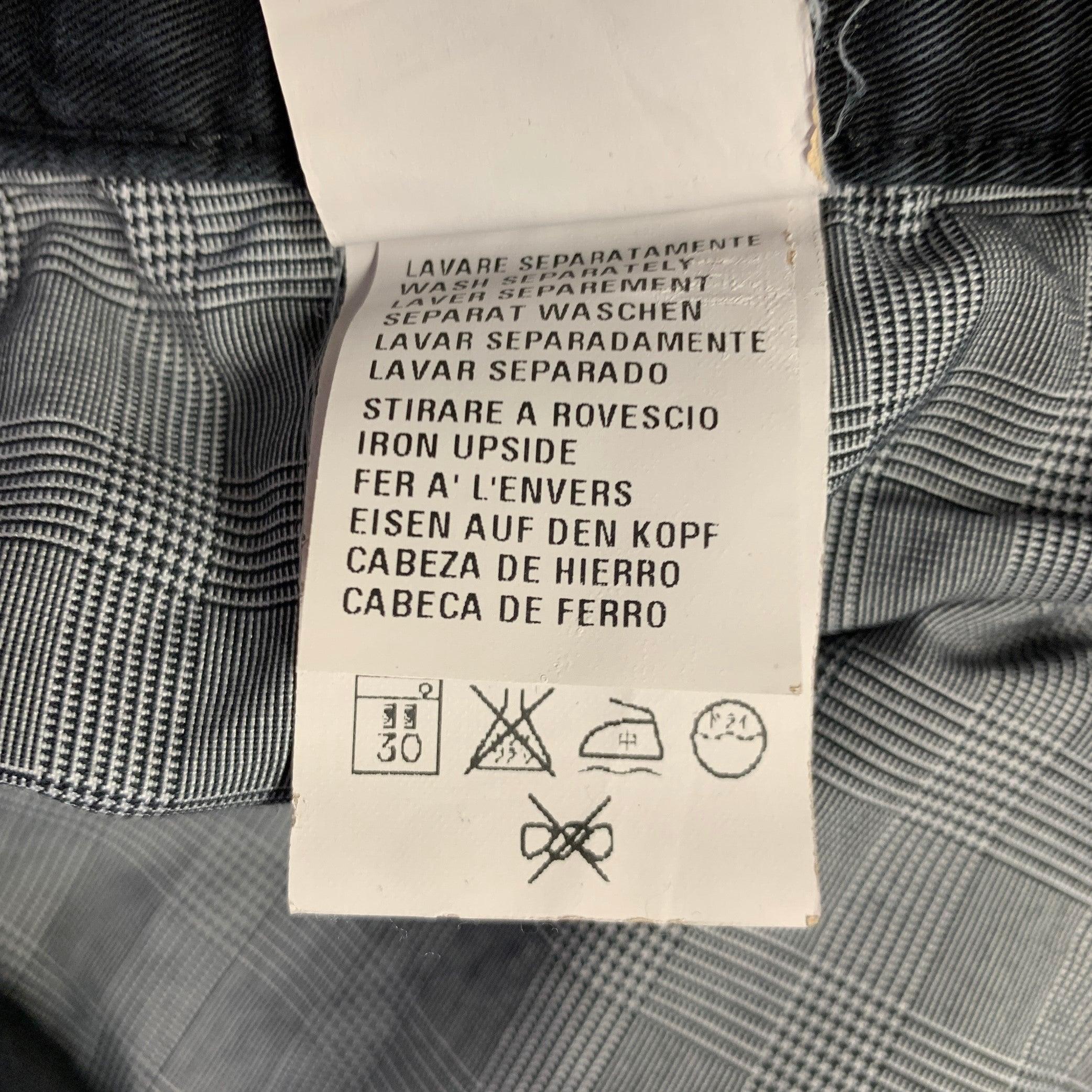ERMENEGILDO ZEGNA Vaqueros rectos de mezcla de algodón negros talla 33 en venta 1