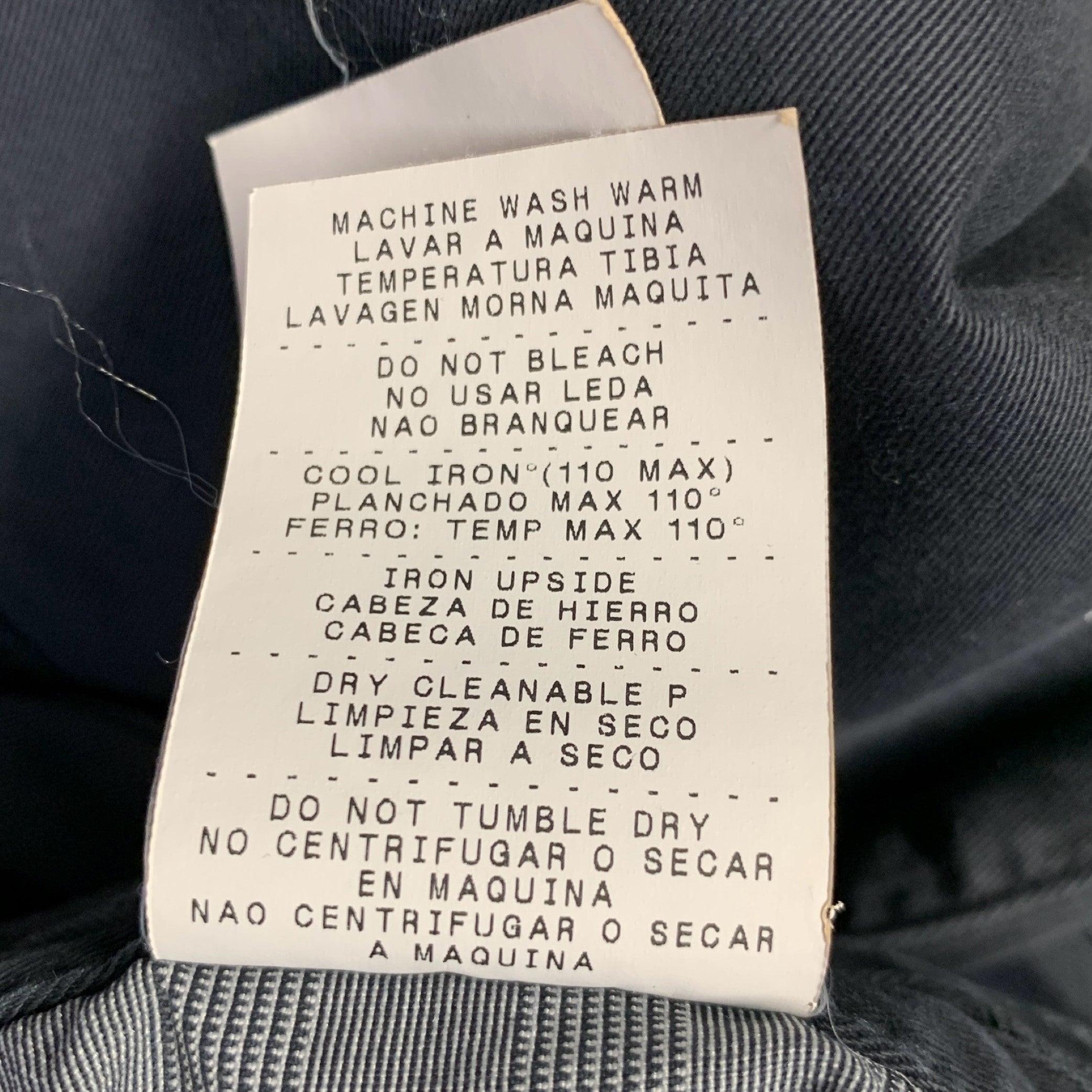 ERMENEGILDO ZEGNA Size 33 Grey Charcoal Cotton Blend Straight Jeans For Sale 3