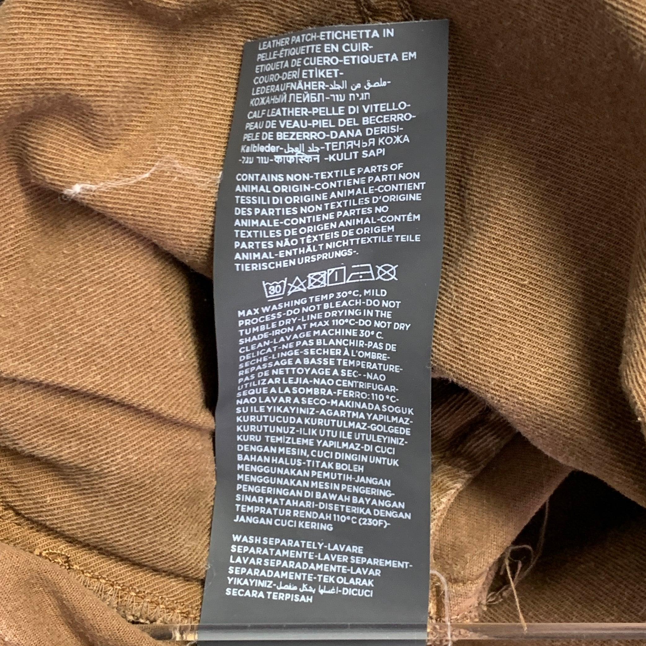 ERMENEGILDO ZEGNA Größe 34 Tan Twill Baumwollmischung Fünf Taschen Casual Hose aus Baumwollmischung im Angebot 2