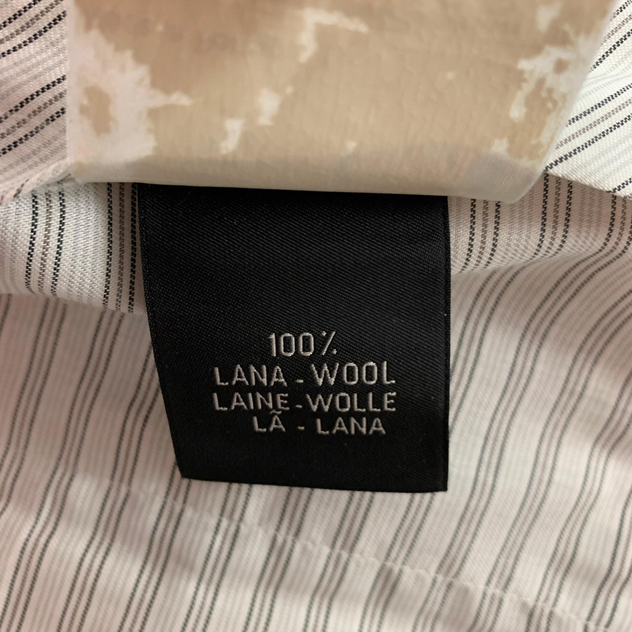 Men's ERMENEGILDO ZEGNA Size 36 Light Grey Wool Flat Front Dress Pants For Sale