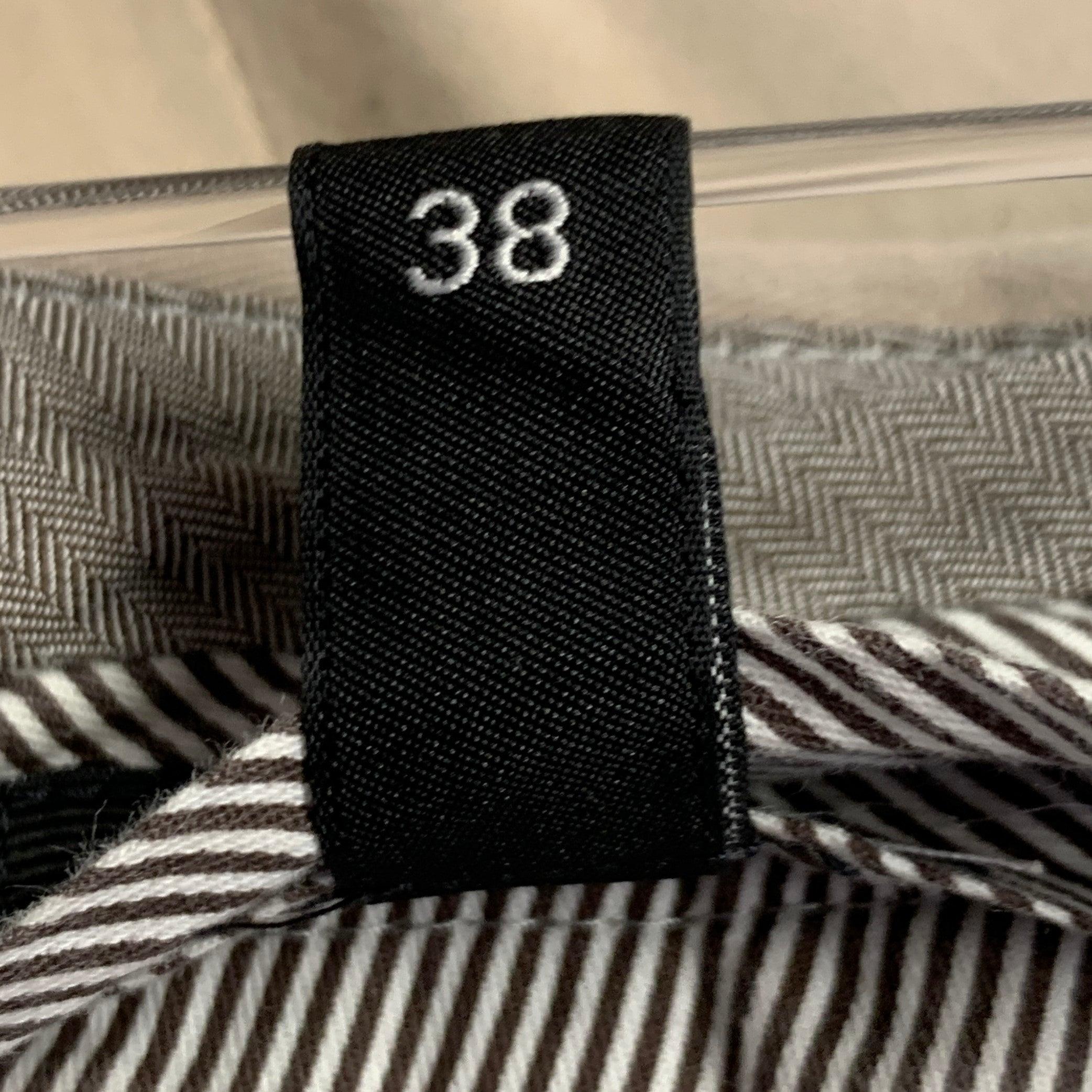ERMENEGILDO ZEGNA Size 38 Beige Cotton Blend Flat Front Casual Pants For Sale 7