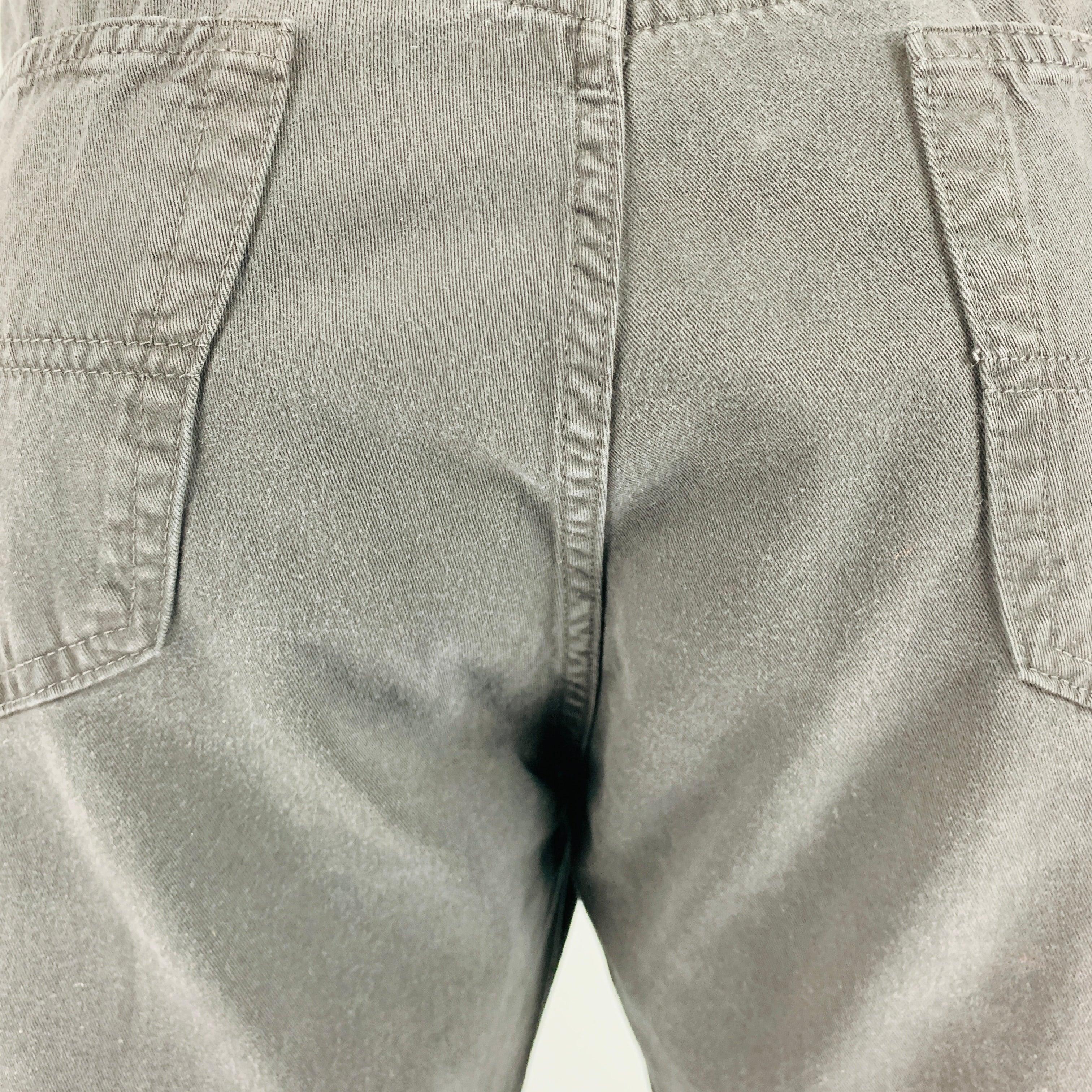 ERMENEGILDO ZEGNA Size 38 Black Cotton 5 pocket Casual Pants For Sale 1