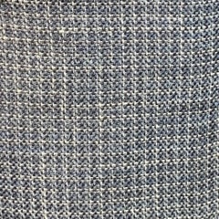 ERMENEGILDO ZEGNA Größe 40 Blau Schwarz Weiß Geflochtener Sportmantel mit Revers