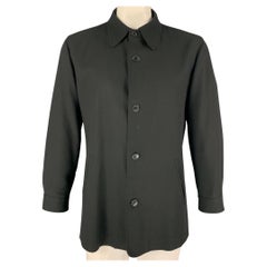 ERMENEGILDO ZEGNA Size 42 Black Wool Single Breasted Jacket