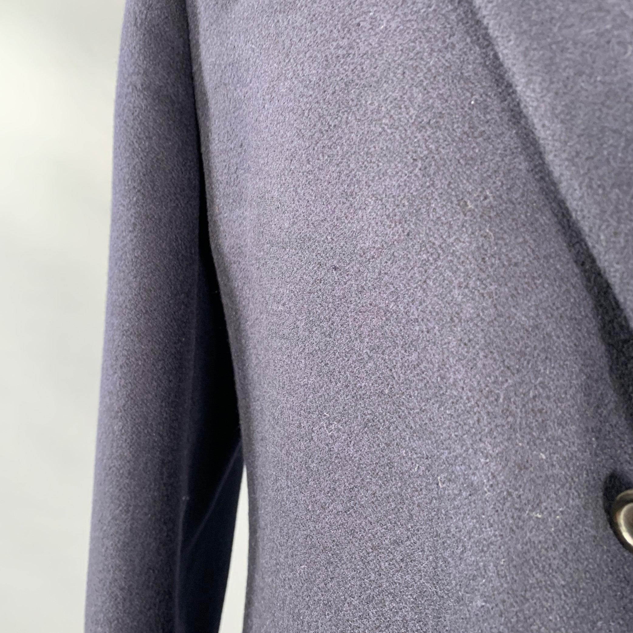 ERMENEGILDO ZEGNA Veste à revers en laine cachemire bleu marine taille 42 Pour hommes en vente