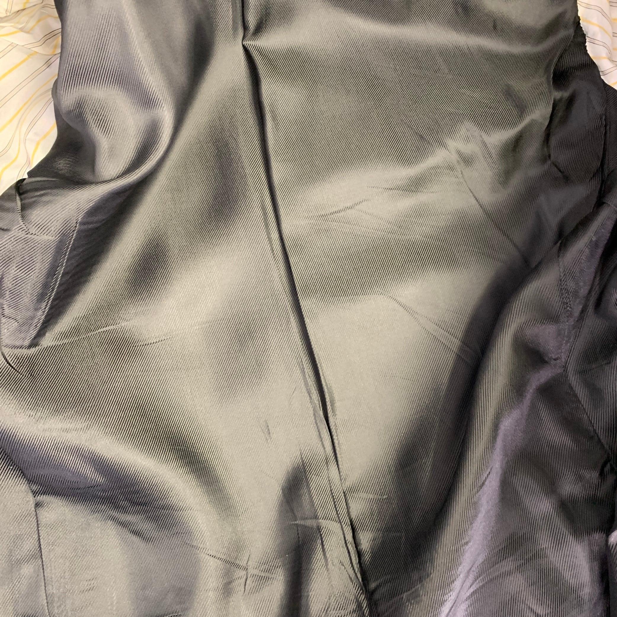 ERMENEGILDO ZEGNA Size 44 Grey Charcoal Wool Notch Lapel Suit 3
