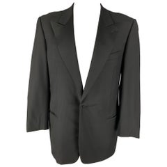 ERMENEGILDO ZEGNA - Manteau de sport en laine noir, taille 46