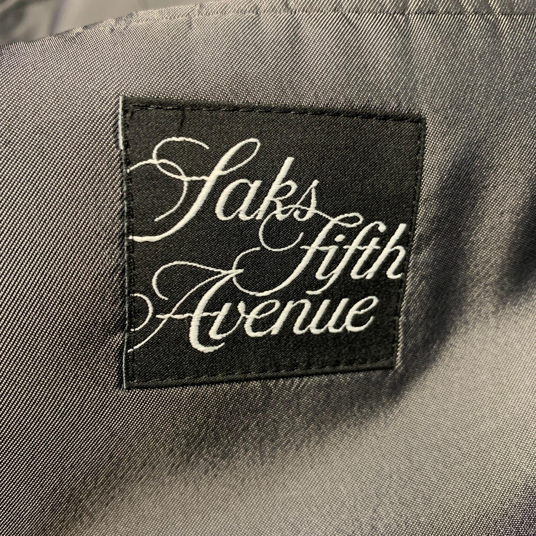 ERMENEGILDO ZEGNA Taille 46 gris blanc pantalon de fenêtre à revers en laine en vente 4