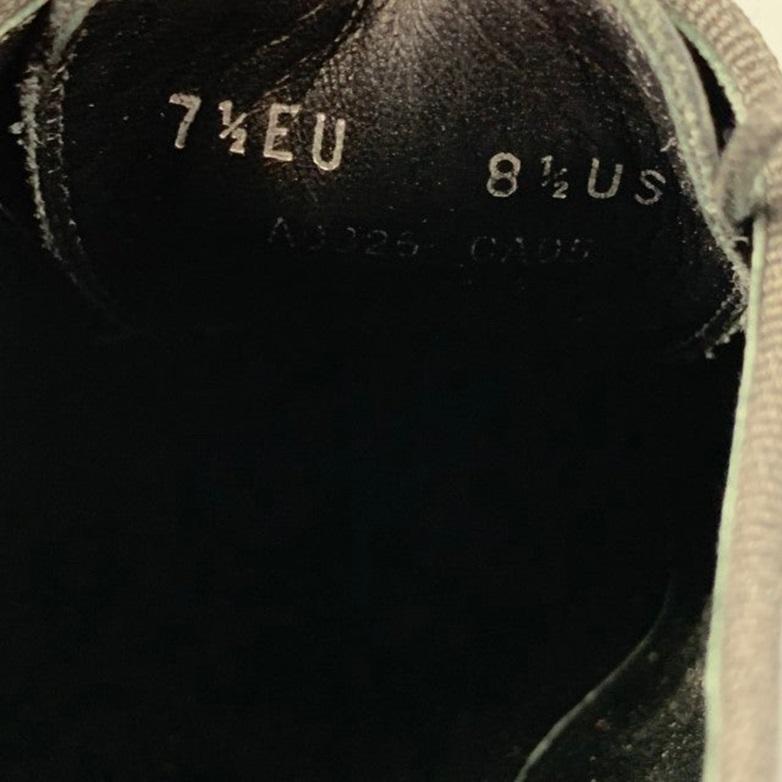 ERMENEGILDO ZEGNA - Chaussures à lacets en cuir noir, taille 8,5 en vente 2