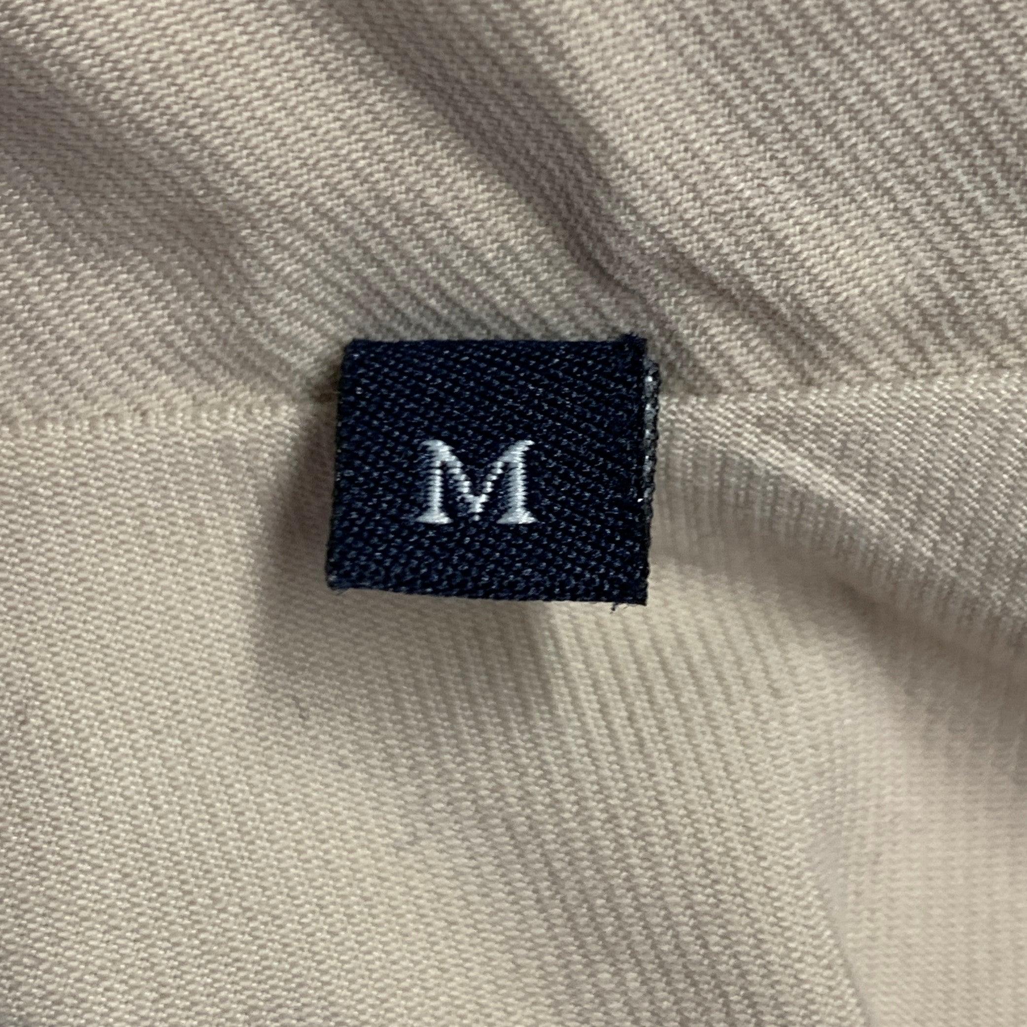 ERMENEGILDO ZEGNA Size M Cream Cotton Blend Field Jacket For Sale 5