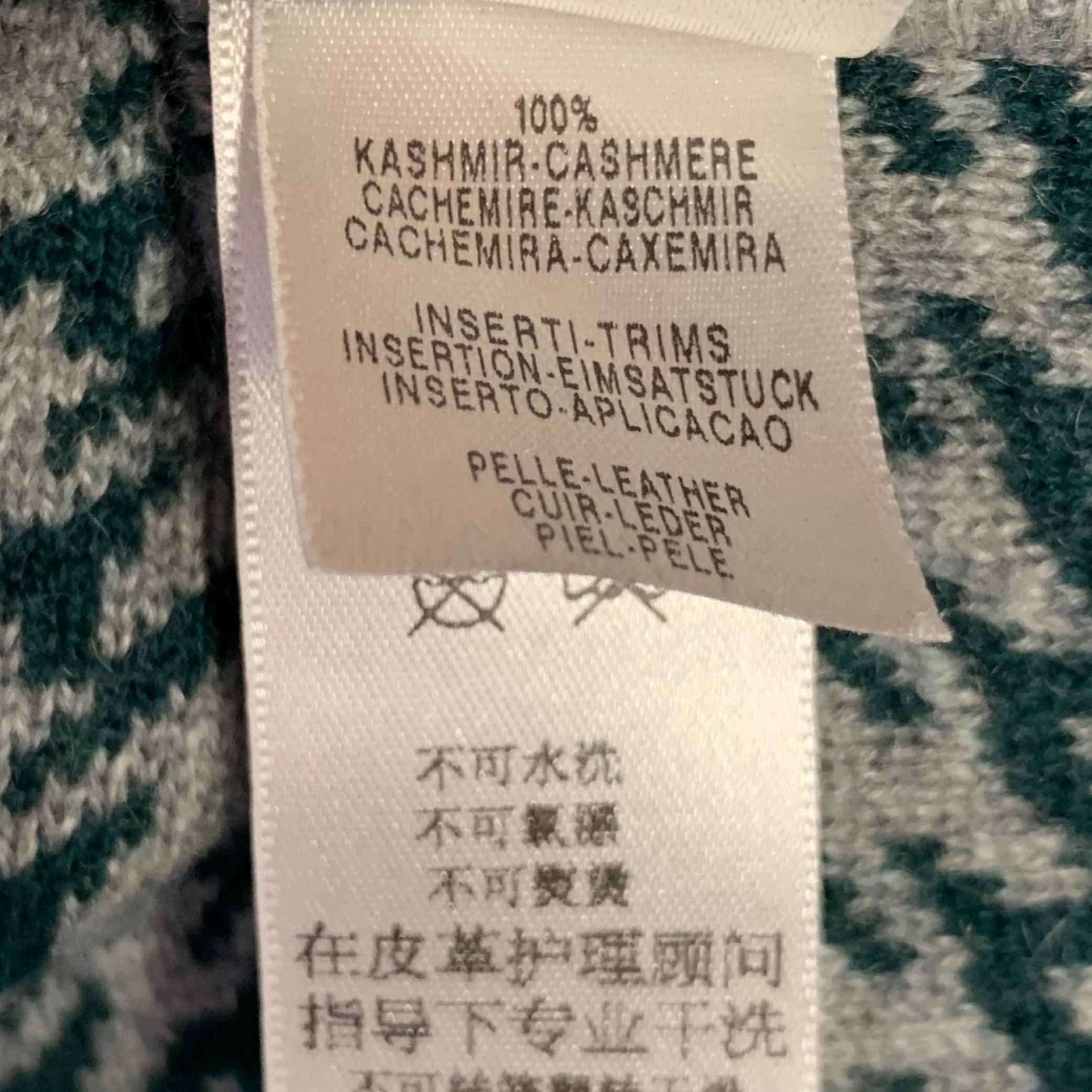 ERMENEGILDO ZEGNA Size M Grey Cashmere Zip Up Cardigan 3