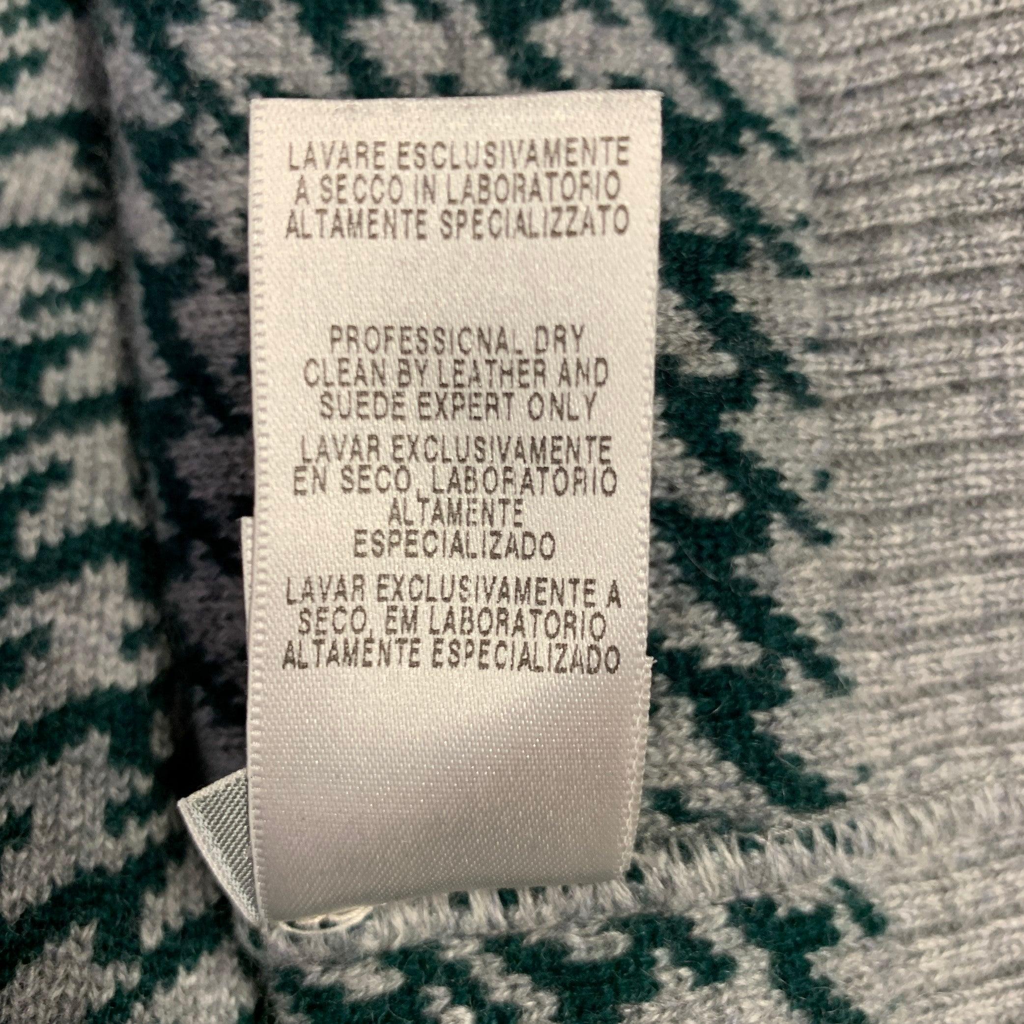 ERMENEGILDO ZEGNA Size M Grey Cashmere Zip Up Cardigan 4