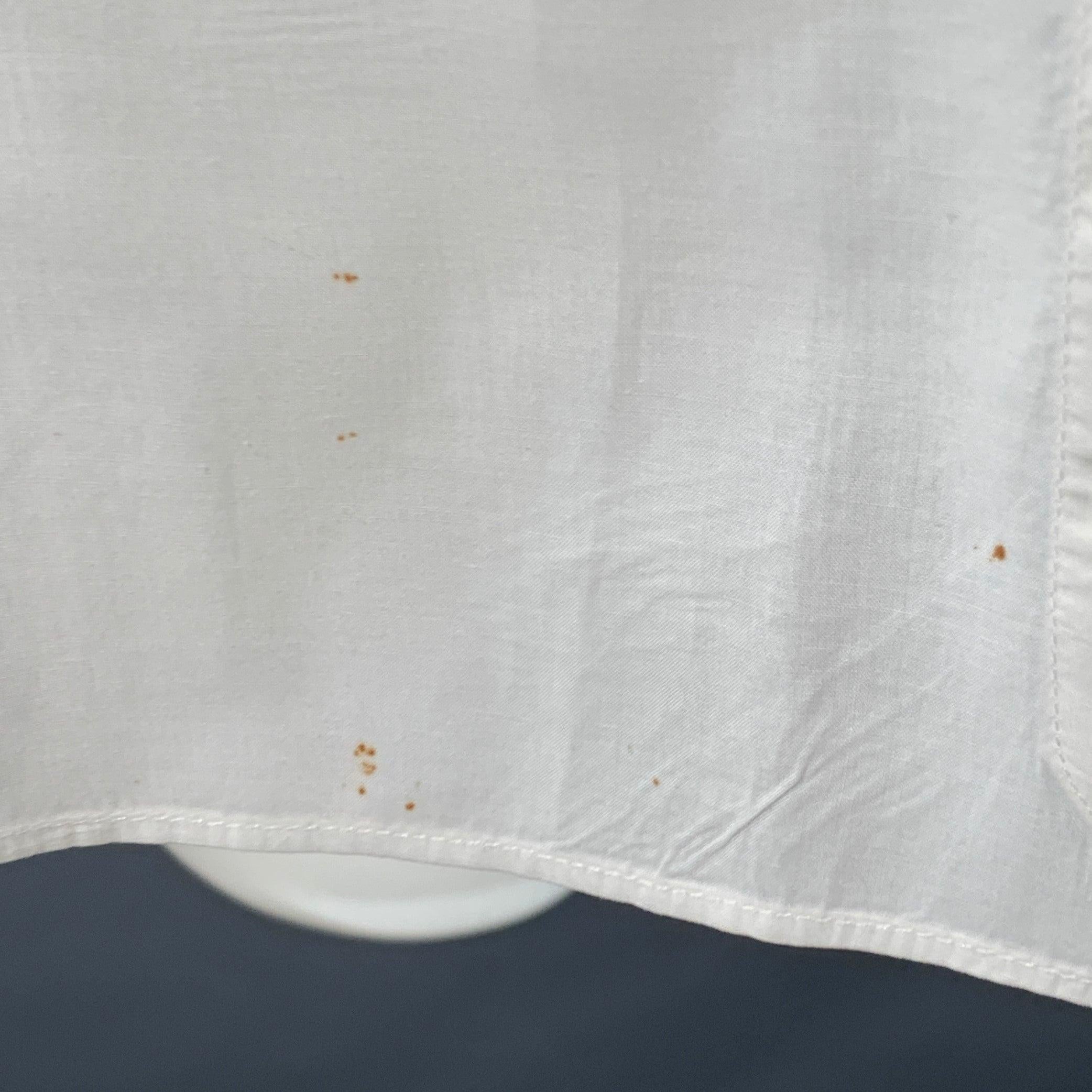Ermenegildo Zegna Taglia S Panna con polsino alla francese, camicia da smoking a manica lunga in vendita 2