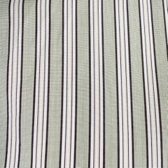 ERMENEGILDO ZEGNA Size XL Green Brown White Stripe Cotton Long Sleeve Shirt