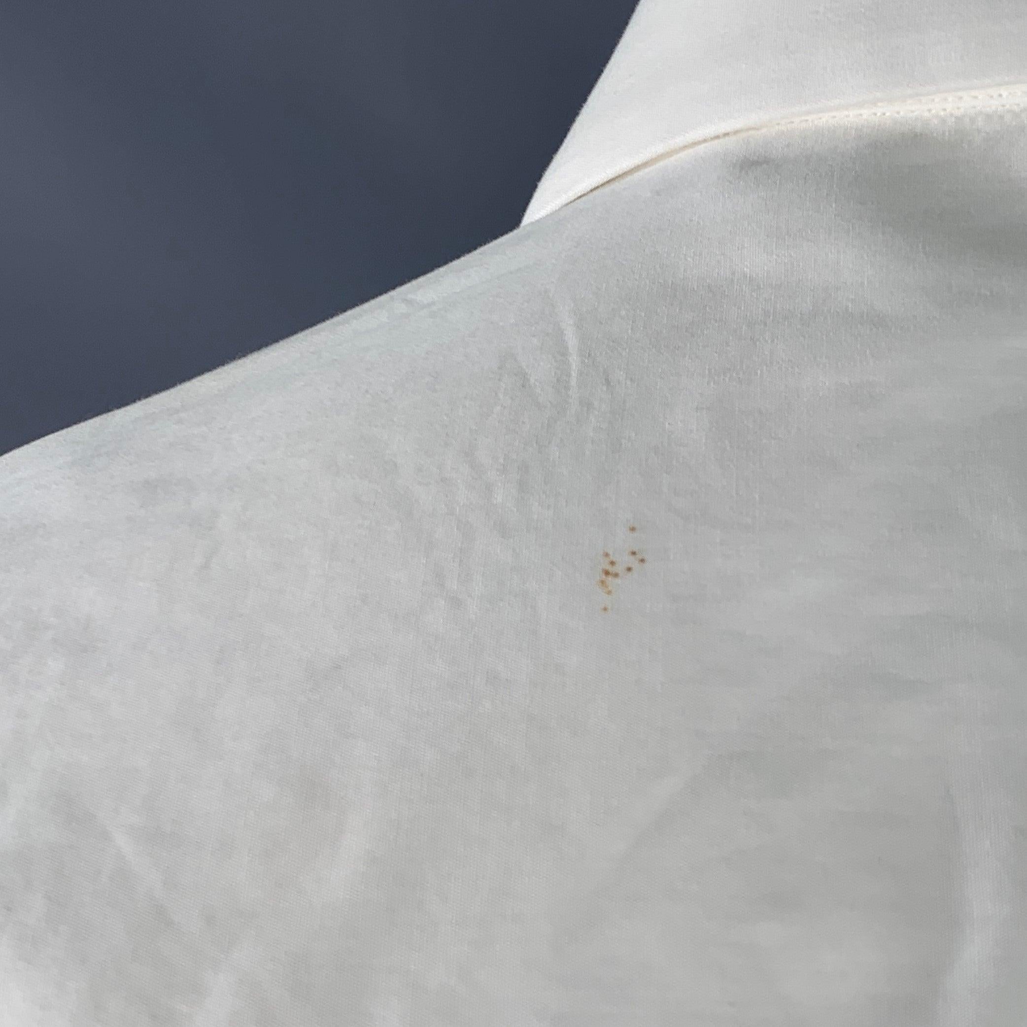 Ermenegildo Zegna Taglia XL Camicia in cotone testurizzato bianco con polsino francese a maniche lunghe Tuxedo In condizioni buone in vendita a San Francisco, CA