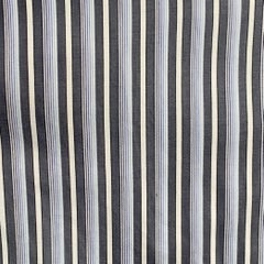 ERMENEGILDO ZEGNA Size XXL Blue Grey Stripe Cotton Long Sleeve Shirt