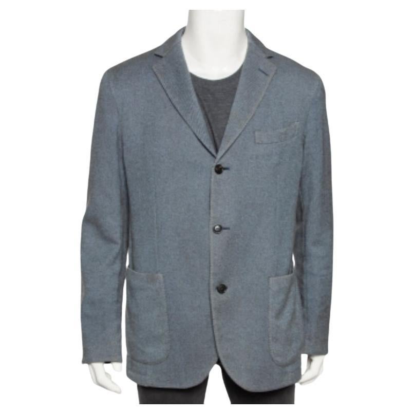 Ermenegildo Zegna Two-Toned Cashmere & Wool Single Breasted Blazer XXL