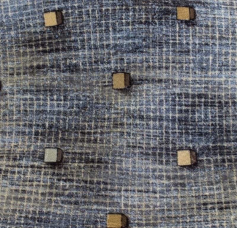 Uomo Cravatta in seta con stampa a cubo grigio vintage di Ermenegildo Zegna in vendita