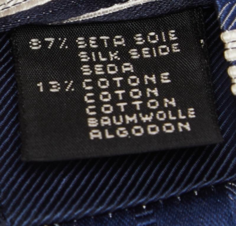 Cravatta classica in misto seta a righe vintage di Ermenegildo Zegna In condizioni buone in vendita a Dubai, Al Qouz 2