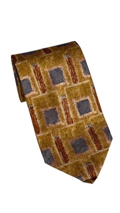Ermenegildo Zegna Vintage Tie - Textured Geometric Pattern