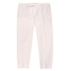 Ermenegildo Zegna White Corduroy Trousers 52