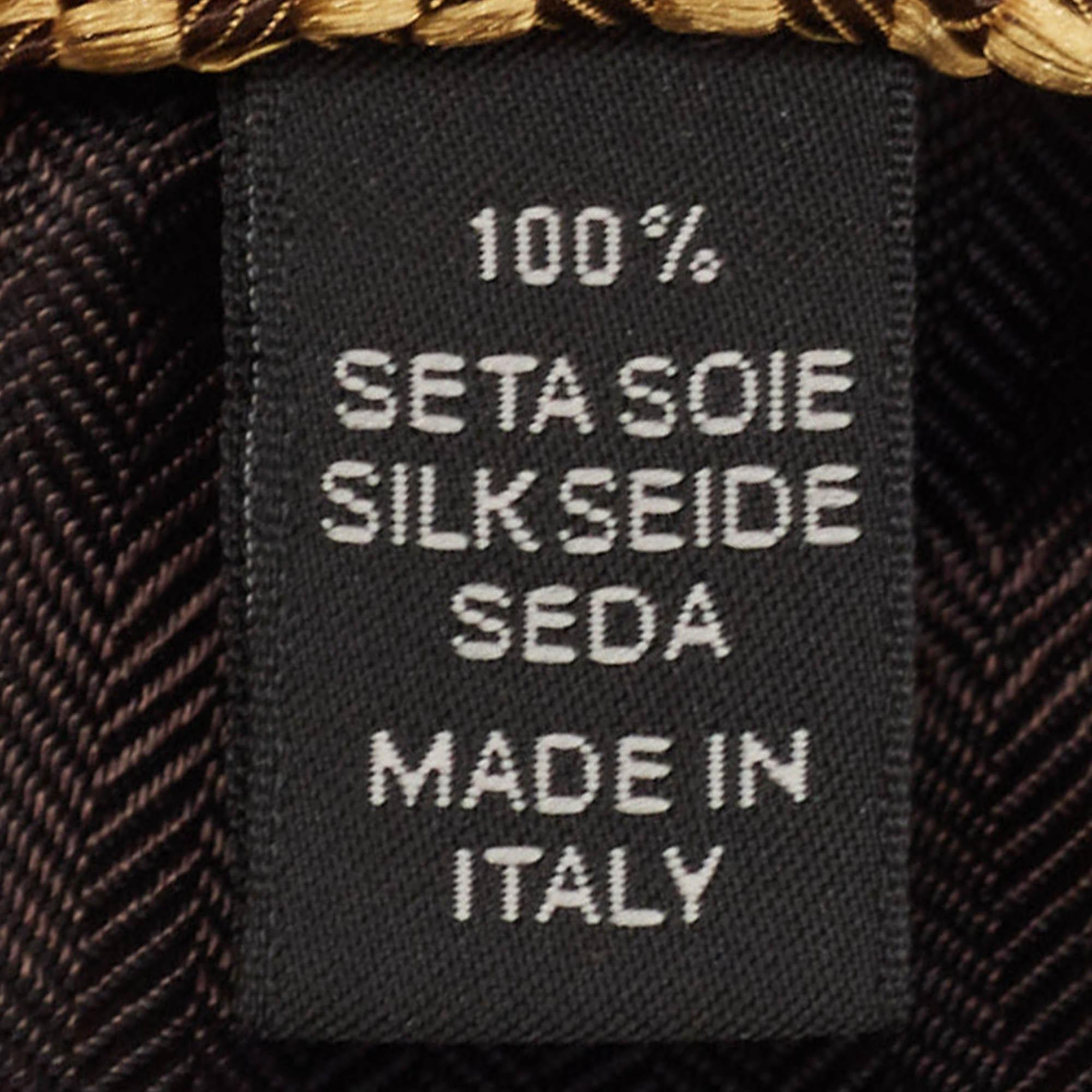 Cravatta Ermenegildo Zegna in seta jacquard gialla In condizioni ottime in vendita a Dubai, Al Qouz 2