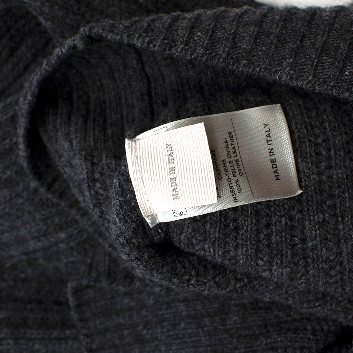 Ermenegildo Zenga Cashmere Blend Grey Sweater - Us size 38 For Sale 5