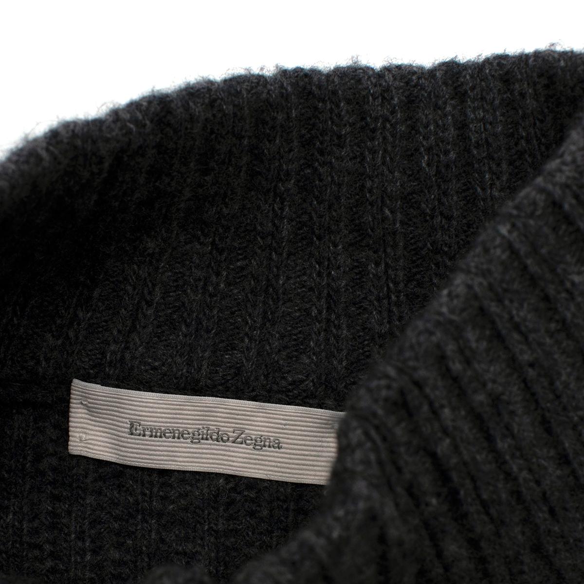 Men's Ermenegildo Zenga Cashmere Blend Grey Sweater - Us size 38 For Sale