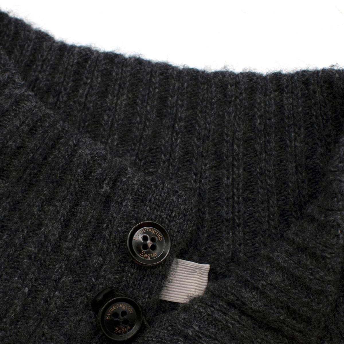 Ermenegildo Zenga Cashmere Blend Grey Sweater - Us size 38 For Sale 1