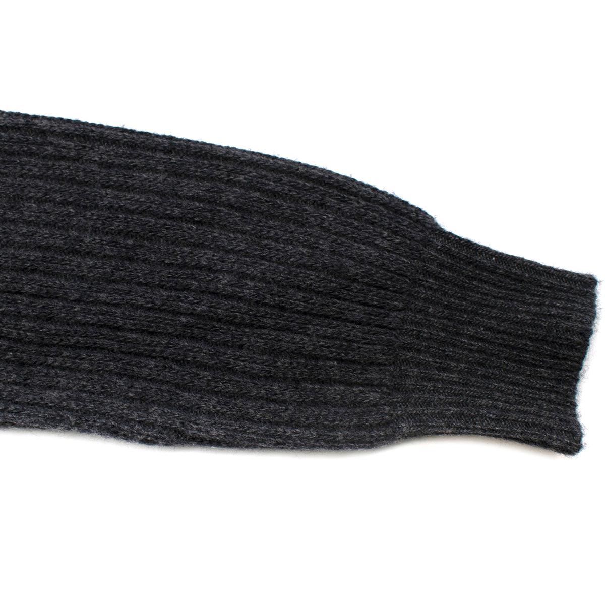 Ermenegildo Zenga Cashmere Blend Grey Sweater - Us size 38 For Sale 3