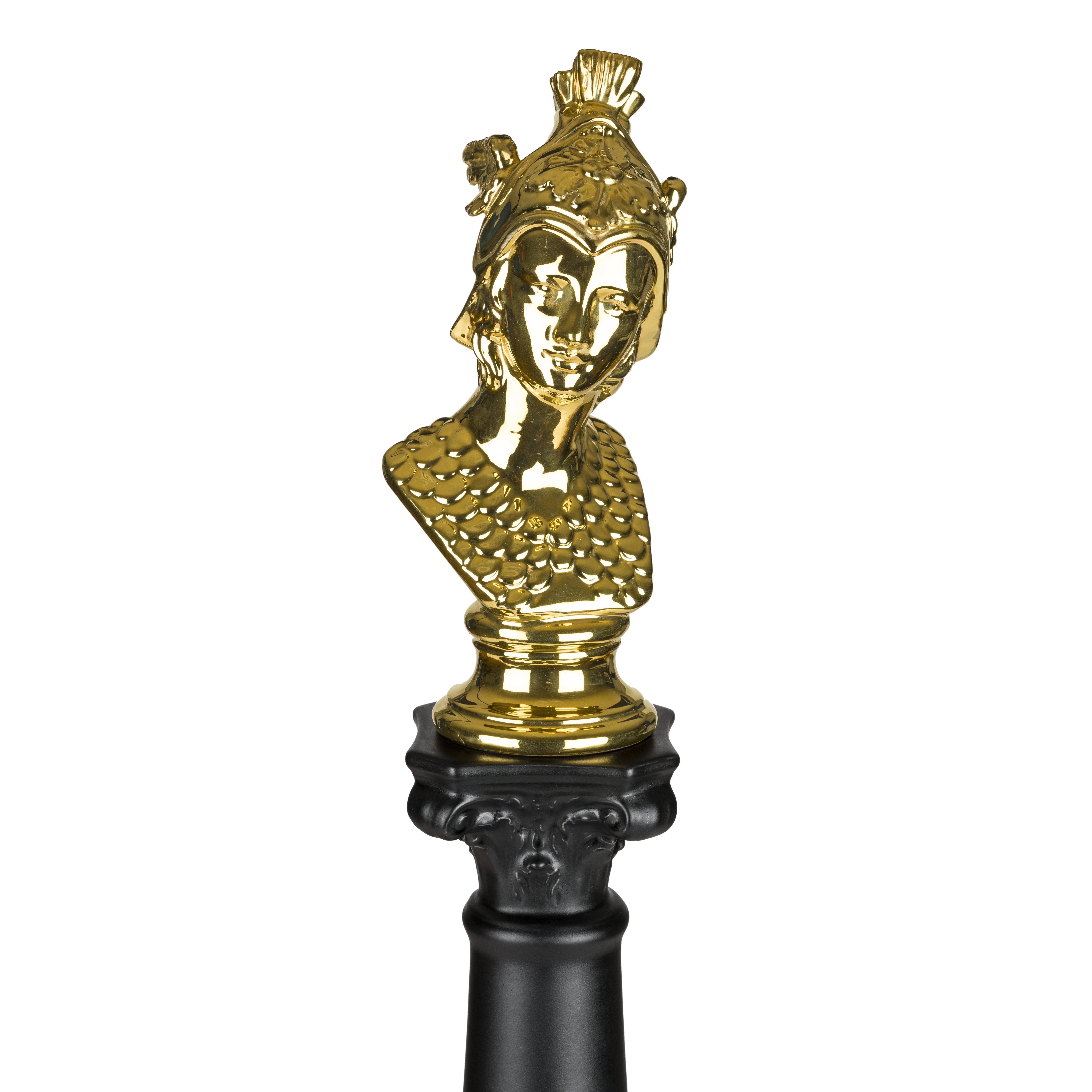 Italian Hermes Black & Gold - Column For Sale