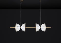 Ermes Bronze And Alabaster Pendant Light 2 by Alabastro Italiano