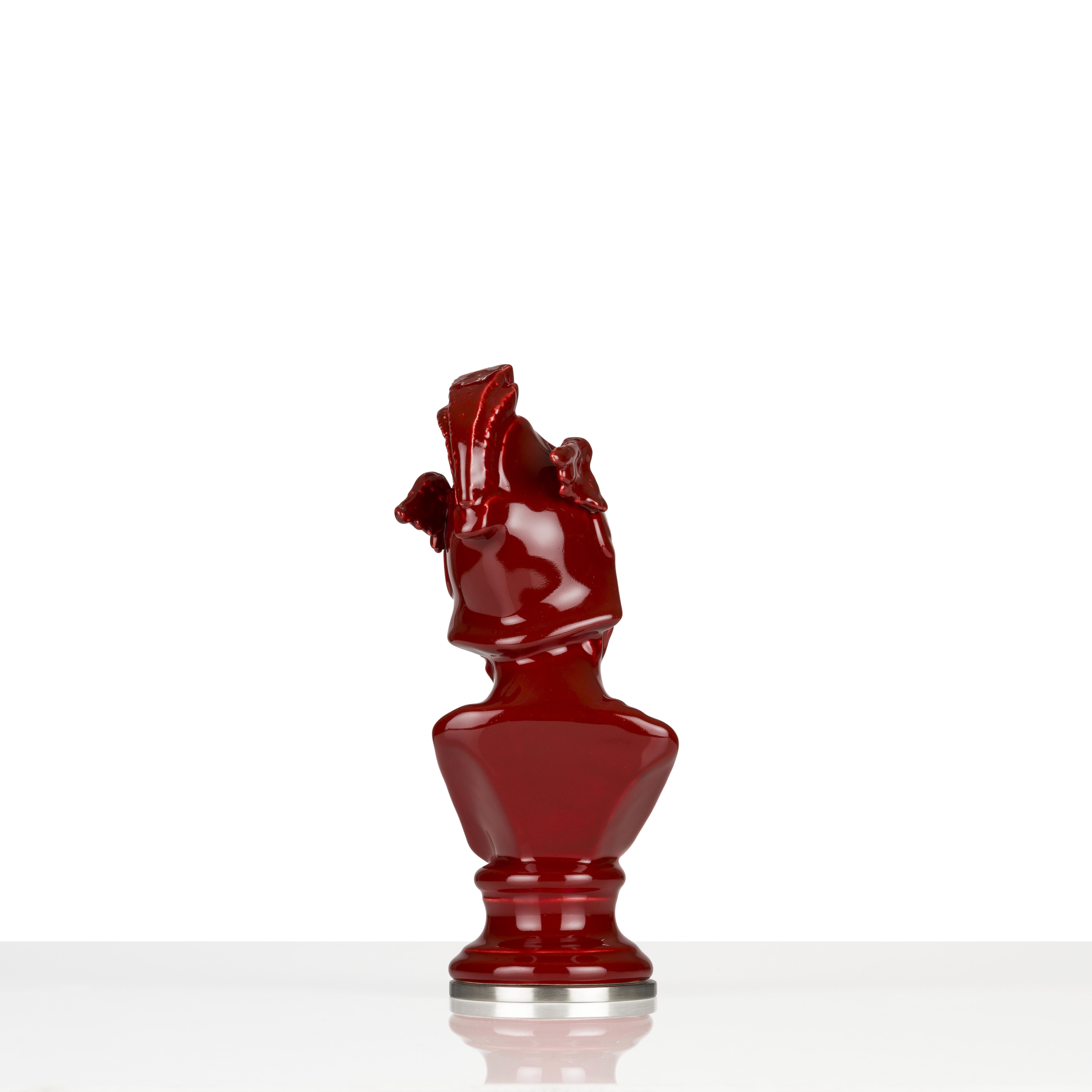 Greco Roman Hermes Pompeian Red Desk-Companion For Sale