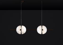 Ermes Ruggine Of Florence And Alabaster Pendant Light 1 by Alabastro Italiano