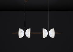 Ermes Ruggine Of Florence And Alabaster Pendant Light 2 by Alabastro Italiano