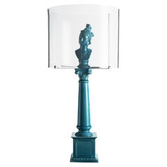 Ermes Touch Lamp, Turquoise